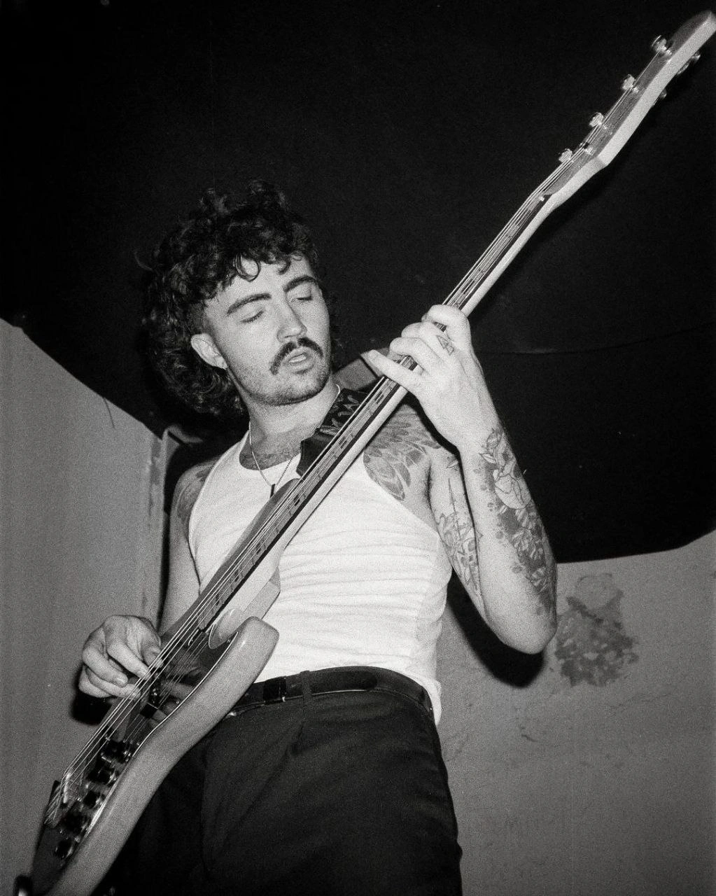Asier Astorquiza playing bass